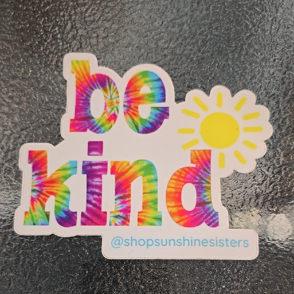 Be Kind Sunshine Sisters Sticker - NWOT